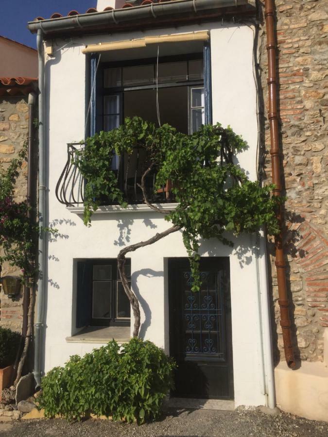 La Maison Blanche Aux Volets Blues Laroque-des-Albères Exteriér fotografie